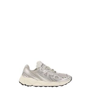 RUN OF Men's Metallic Low-Top Sneakers Men SILVER